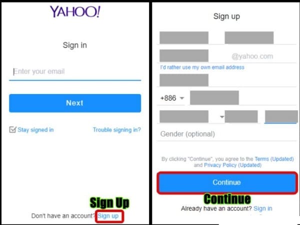 تسجيل ايميل جديد yahoo مع الخطوات والشرح