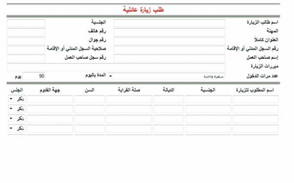 شروط طلب زيارة عائلية من وزارة الخارجية السعودية