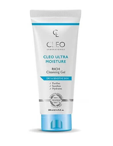 غسول كليو للبشرة الجافة Cleo Ultra Moisture Rich Gel