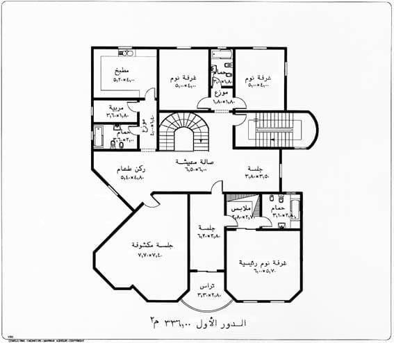 مخططات فلل سعودية مميزة ورائعة