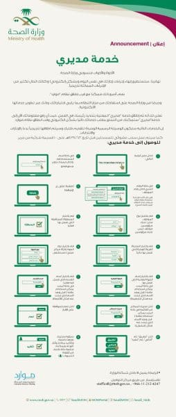 نظام موقع موارد وخدمة مديري عبر البوابة الإلكترونية