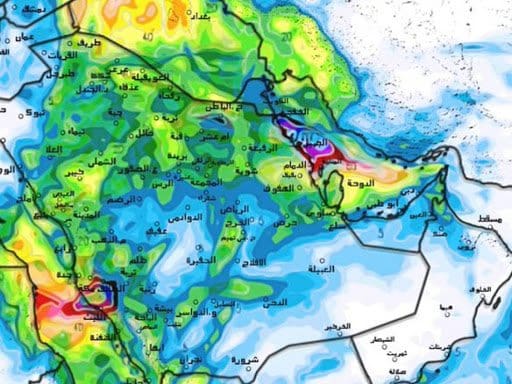 خريطة السعودية بالمناطق