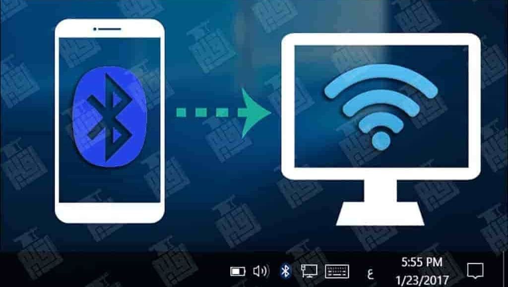 كيفية توصيل النت من الكمبيوتر للموبايل عن طريق البلوتوث