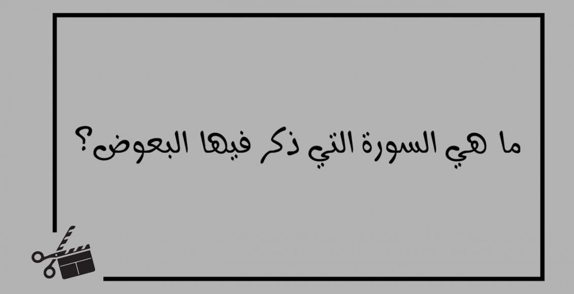 ما هي السورة التي ذكر فيها البعوض؟