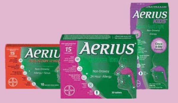 aerius هل يسبب النعاس