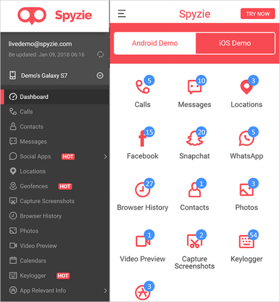 تطبيق Spyzie